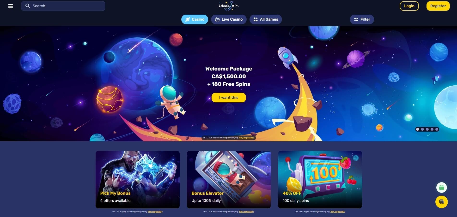 Galactic Wins Casino